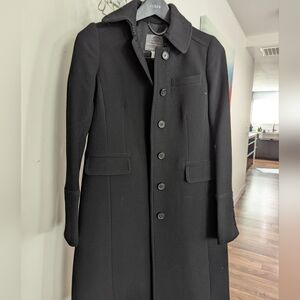 J. Crew Women's Black Trench Coat